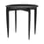 Tray Small End table wood black / 1958 reissue - Removable top Ø 45 cm - Fritz Hansen