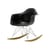 RE RAR - Eames Plastic Armchair Rocking chair plastic material black / (1950) - Recycled - Vitra