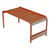 Banc Luxembourg métal orange / Table basse - 86 x 43 x H 40 cm - Fermob