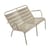 Banc avec dossier Luxembourg Duo métal marron beige / 2 places - L 119 cm - Fermob