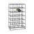 Casier à bouteilles  métal noir / 24 bouteilles - L 41 x H 67 cm - House Doctor