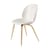 Chaise Beetle plastique blanc / Pieds chêne - Gubi