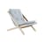 Poltrona imbottita Boogie legno blu - KARUP DESIGN