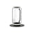 Lampadaire Noctambule Cylindre 1 verre transparent / LED - H 50 cm - Flos