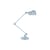 Lampe de table Signal SI333 métal bleu / 2 bras - H 60 cm - Design 1950 - Jieldé