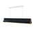 Sospensione Respiro LED metallo nero oro / L 120 cm - Alluminio - DCW éditions