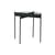 Table d'appoint Beam verre noir / Ø 45 x H 42 cm - HÜBSCH