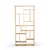 Bibliothèque M Large / Chêne massif - L 104 x H 219 cm - Ethnicraft
