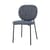 Chaise rembourrée Percey tissu bleu - Bloomingville