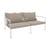 Divano da giardino a 2 posti Avon tessuto beige / L 159 cm - Houe