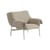 Fauteuil rembourré Wrap tissu beige - Muuto