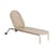 Lettino inclinabile a rotelle Week-end metallo beige / Alluminio - Petite Friture