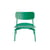 Fromme Stackable low armchair metal green / Aluminium - Petite Friture