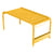 Banc Luxembourg métal jaune / Table basse - 86 x 43 x H 40 cm - Fermob