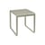 Table rectangulaire Bellevie métal beige / 74 x 80 cm - Fermob