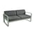Divano da giardino a 2 posti Bellevie metallo tessuto grigio 2 posti / L 160 cm - Tessuto grafite - Fermob