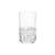 Bicchiere Trama Large materiale plastico trasparente / H 15 cm - Kartell