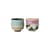 Bol 70s ceramics céramique multicolore / Set de 4 - Ø 13,5 x H 8 cm / 50 cl - HK LIVING