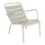 Fauteuil bas Luxembourg métal gris / Dossier incliné - Fermob
