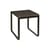 rechteckiger Tisch Bellevie metall braun / 74 x 80 cm - Fermob