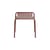 Tabouret empilable Week-end métal rouge / Aluminium - Petite Friture