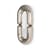 Zodiac Bumper Large Wall mirror ceramic silver metal / W 55 x H 110 cm - Jean-Baptiste Fastrez, 2020 - Moustache