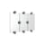 Wandspiegel Sphera Crystal Palace metall silber / L 140 x H 79 cm - Moustache