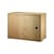 Cassettiera  legno naturale / 1 Porta a battente - L 58 x P 30 x H 42 cm - String Furniture