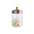 hermetisch verschließbares Glas Circus metall glas rot weiß transparent / 100 cl - Glas & Metall - Alessi