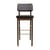 Sedia da bar imbottita Tapissier tessuto grigio / H 65 cm - RED Edition