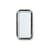 Specchio murale Chubby metallo argento / 45 x 80 cm - HK LIVING