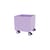 Colour Box I Storage chest on wheels wood purple / 35.4 x 35.4 x H 37.8 cm - MONTANA