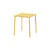 Table carrée Aligned métal jaune / By Maarten Baas - 70 x 70 cm / Aminium - valerie objects