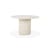 Tavolo rotondo Elements corian bianco / Ø 125 cm - Dosi per 4 persone / Microcemento - Ethnicraft