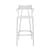 A.I High stool plastic material white / 75 cm - Designed by artificial intelligence - Recycled - Kartell