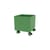 Baule con ruote Colour Box I legno verde / 35,4 x 35,4 x H 37,8 cm - MONTANA