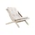 Poltrona imbottita Boogie Outdoor legno bianco - KARUP DESIGN