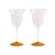Verre à vin Eve verre rose / Set de 2 - 18 cl - & klevering