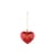 Weihnachtskugel Fleurs de Jorì keramik rot gold / Herz & Herzchen - handbemaltes Porzellan - Alessi