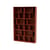 Read Bookcase wood orange / W 139.2 x D 30 x H 211.8 cm - MONTANA