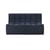 Canapé droit N701 tissu gris / 2 places - L 140 cm / Coton recyclé - Ethnicraft