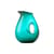 Carafe Jug with hole verre vert 1 Litre - POLSPOTTEN