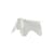 Dekoration Eames Elephant RE (1945) plastikmaterial weiß / Small - L 39 cm / Recycelter Kunststoff - Vitra