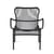 Lounge-Sessel stapelbar Loop Lounge textil kunstfaser schwarz / Stapelbar / Bespannung handgeflochtenes Polyethylen - Vincent Sheppard