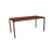 Calvi INDOOR Rectangular table composite material orange / 126 x 63 cm - Tray FENIX® - 2/4 people - Fermob