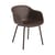 Sessel Fiber OUTDOOR plastikmaterial braun / Recycelbarer Kunststoff - Muuto