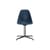 RE DSL - Eames Plastic Side Chair Chair plastic material blue / (1950) - Base La Fonda / Recycled - Vitra