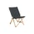 Fauteuil pliant Outdoor Market tissu noir / Jasper Morrison - Hay