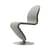 Gepolsterter Stuhl 123 textil grau beige Panton 1973 - Verpan