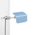 Lampe Apex Clip metall blau / Sockel für Schraubstock – schwenkbar / H 27,5 cm - Hay